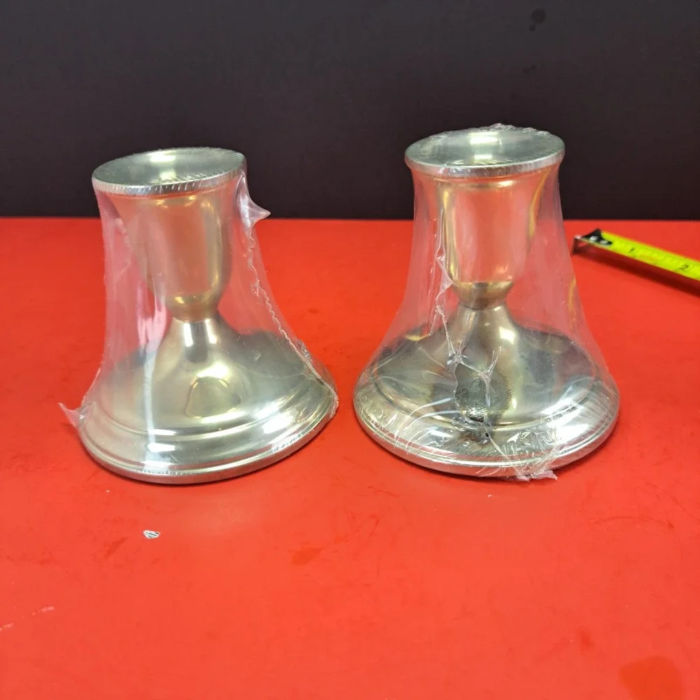 Towle Candlesticks Unisex OS Silver New With Imperfections Weighted Sterling 70